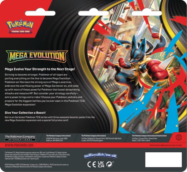 Paninicarder - Pokemon TCG: Mega Evolution Base Set 3-Pack Blister Pack - Psyduck