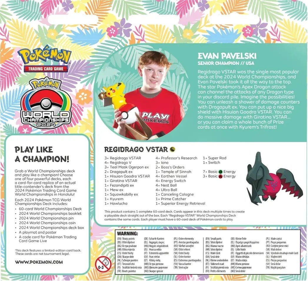 Paninicarder - Pokemon TCG: 2024 World Championships Deck - Evan Pavelski