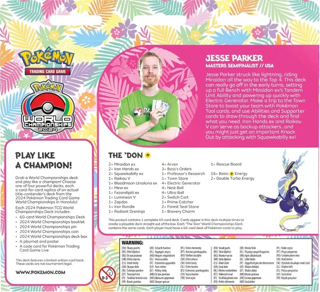 Paninicarder - Pokemon TCG: 2024 World Championships Deck - Jesse Parker