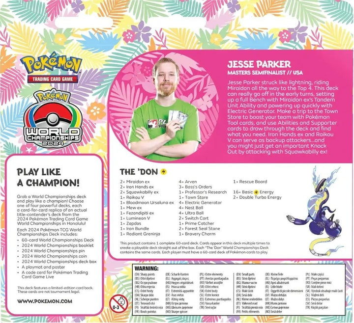 Paninicarder - Pokemon TCG: 2024 World Championships Deck - Jesse Parker