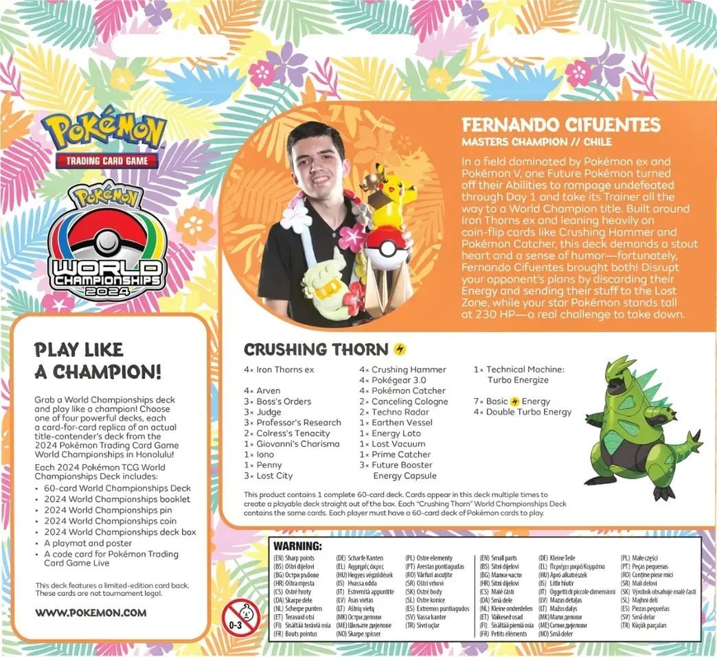Paninicarder - Pokemon TCG: 2024 World Championships Deck - Fernando Cifuentes