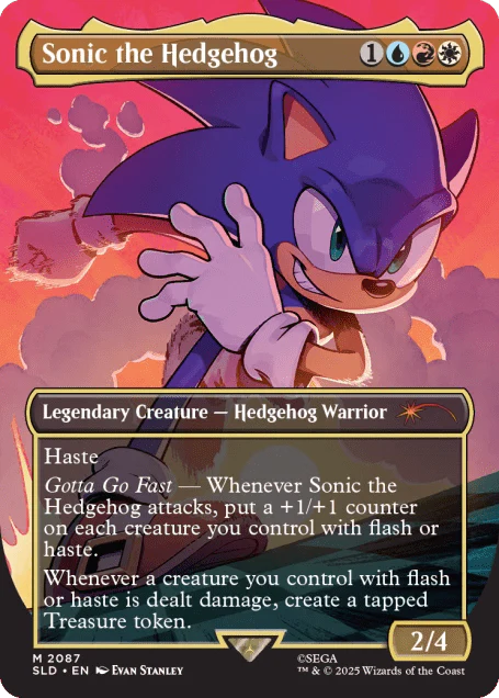 Paninicarder - Magic: The Gathering - Sonic The Hedgehog: Friends & Foes Secret Lair Drop (Non-Foil)